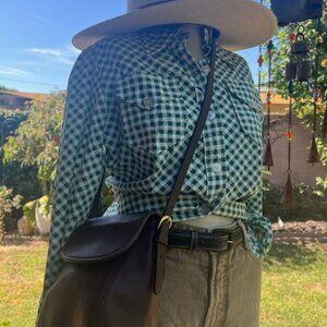 Vintage Coach Small Soho Flap bag #4108 Brown Leather Crossbody Purse